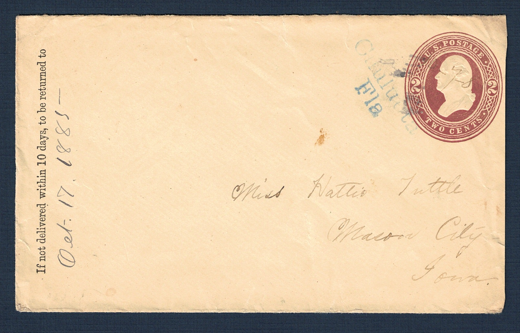 Earliest Known Chuluota Cover